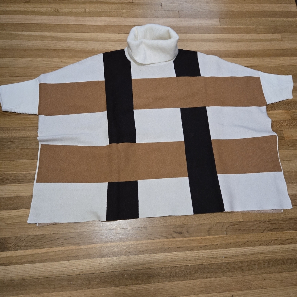 Anthropologie Turtleneck Sweater Poncho